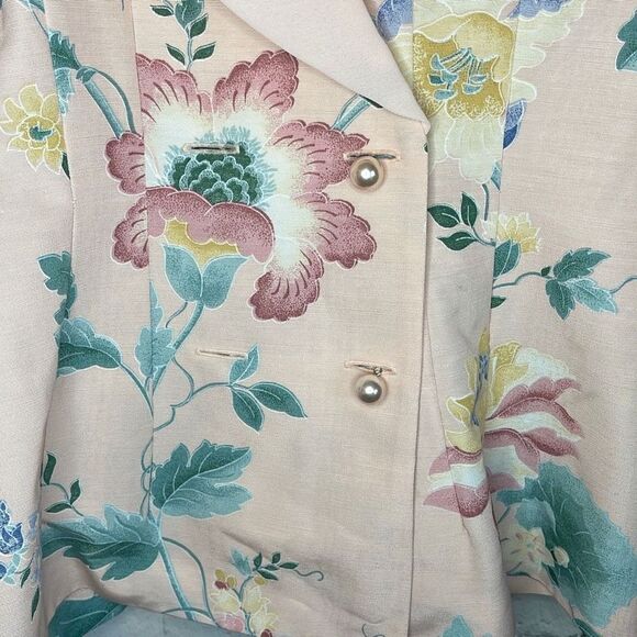 Nah Nah Collections Blazers Vintage Padded Floral with Pearl size 7/8 - Picture 2 of 7